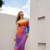 Aurora Boreal Mesh Dress